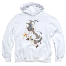Avatar The Last Airbender Hang On Appa Mens Hoodie White
