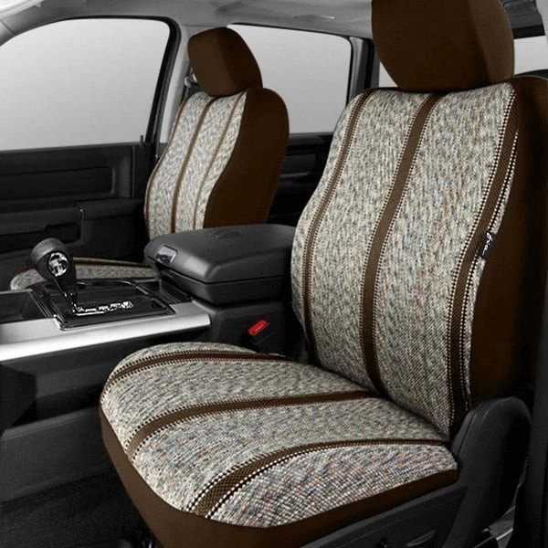 For Ram ProMaster 1500 14-24 Fia Wrangler Series 1st Row Brown Seat Covers - Image 2 of 3