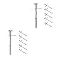 12 PCS Baby Crib Replacement Parts: 3.35'' Crib Spring Bolts and Drawer Latch