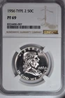 1956 TYPE 2 Franklin Half Dollar Proof NGC PF69 Silver Coin 50C FAST SHIPPING