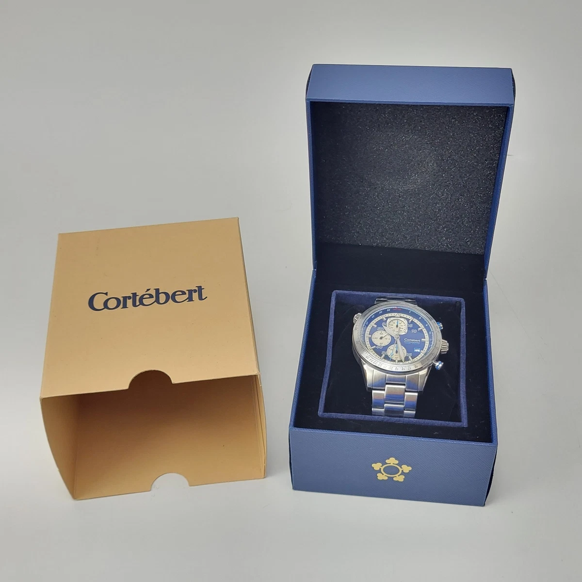 Corte\'bert Wristwatch CB-3007-01 Cortebert Chronograph Quartz Date Steel Mens / Unisex Wrist  main image 4