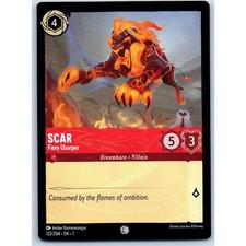 Scar Fiery Usurper 122/204 Disney Lorcana Card