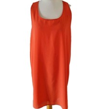 Elite 99 Tunic/ Dress Uk 4XLOrange Chiffion  Sleeveless Back Bow Holiday Cruise 
