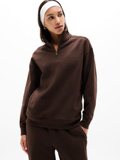 NEW athleta - Forever Fleece 1/4 Zip Sweatshirt, Multicolor
