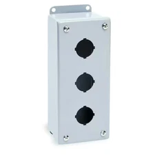 Wiegmann Pb3 Pushbutton Enclosure, 30Mm, 3 Holes, Steel