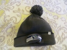 47 Brand Seattle Seahawks Gray Winter Hat w/Beanie, One Size