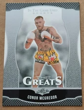 2024 Leaf In The Game Used Sports The Greats Conor McGregor #TG-6 Silver