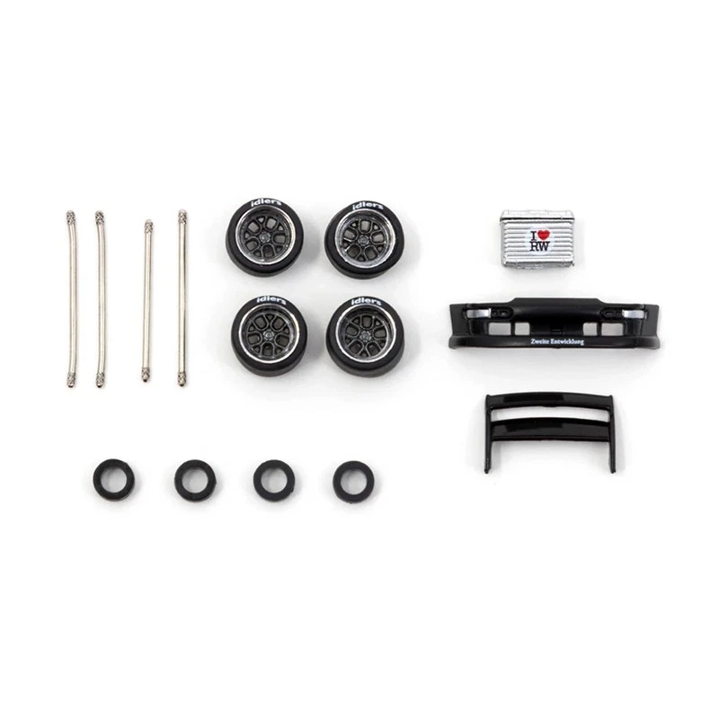 Tarmac Tuning Teile für RWB Models Reifen Räder Spoiler 1:64 - Bild 2 von 3