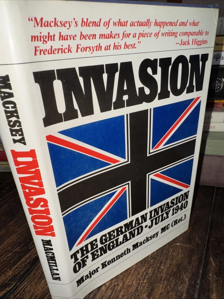 Vintage 1980 Invasion The German invasion of England• July 1940 Major Macksey MC Foto 2 de 4