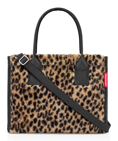 reisenthel Daily Shopper XS Handtasche Tasche Leo Fake Fur Braun Schwarz Neu-image