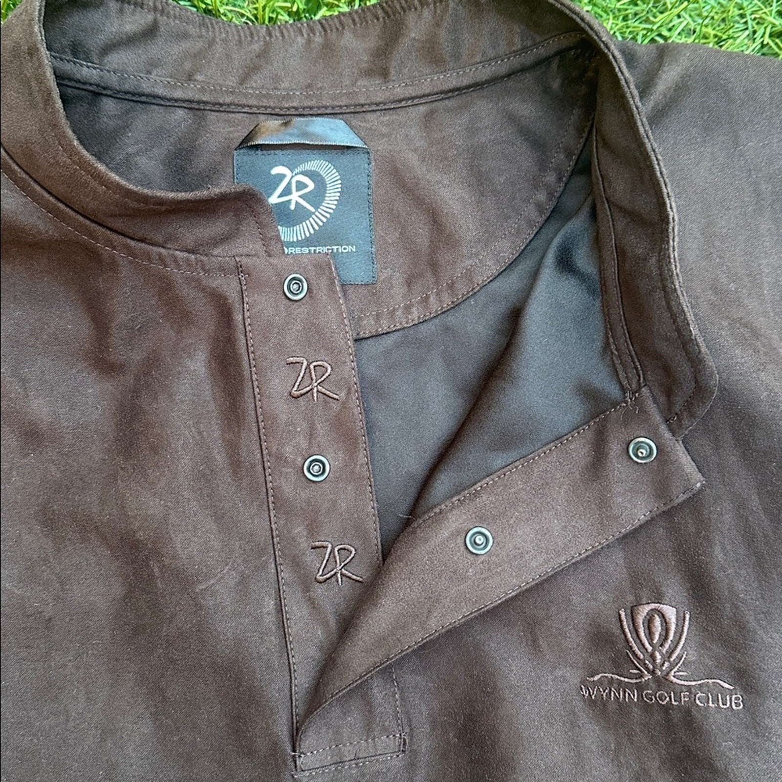 Zero Restriction MicroSuede Pullover Half Snap Go… - image 3