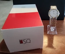 Vintage ESQ by Movado Unisex 2 Tone Swiss Watch 38mm.