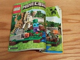 LEGO Minecraft The Iron Golem 21123 Set + Piece from 21114 Farm INCOMPLETE