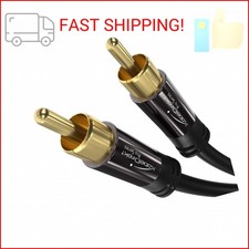 KabelDirekt 15ft Long RCA/Phono subwoofer Lead Cable, 1 to 1 RCA/Phono, Audi