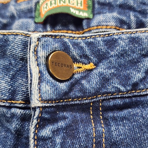 Jeans uomo Tecovas Ranch Wear 40x30 misure 38x30 lavaggio med denim dritto - Foto 10 di 12