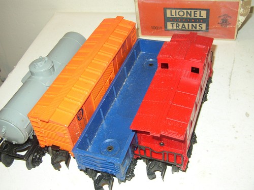 5 Lionel freight 1001T Tender 1004 Baby Ruth 1005 Sunoco 1007 caboose 1002 gond - Picture 7 of 9