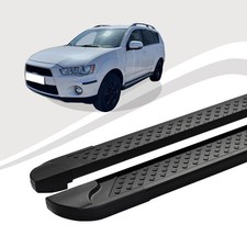 Trittbretter passend für Mitsubishi Outlander ab Baujahr 01/2010 SOMA Schwarz AB