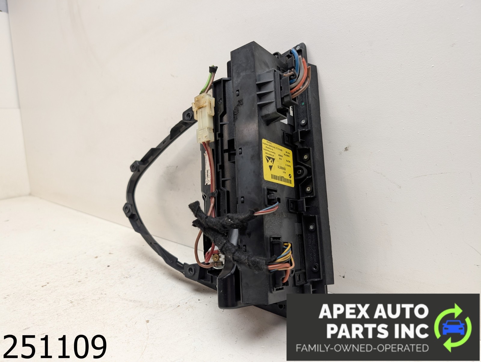 OEM 2006 BMW 650i 4.8L CENTER CONSOLE SHIFTER SURROUND dark WOOD GRAIN TRIM