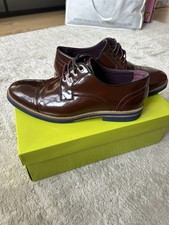 Ted Baker Smart Shoes. Shiny Brown. Great Condition. With Box