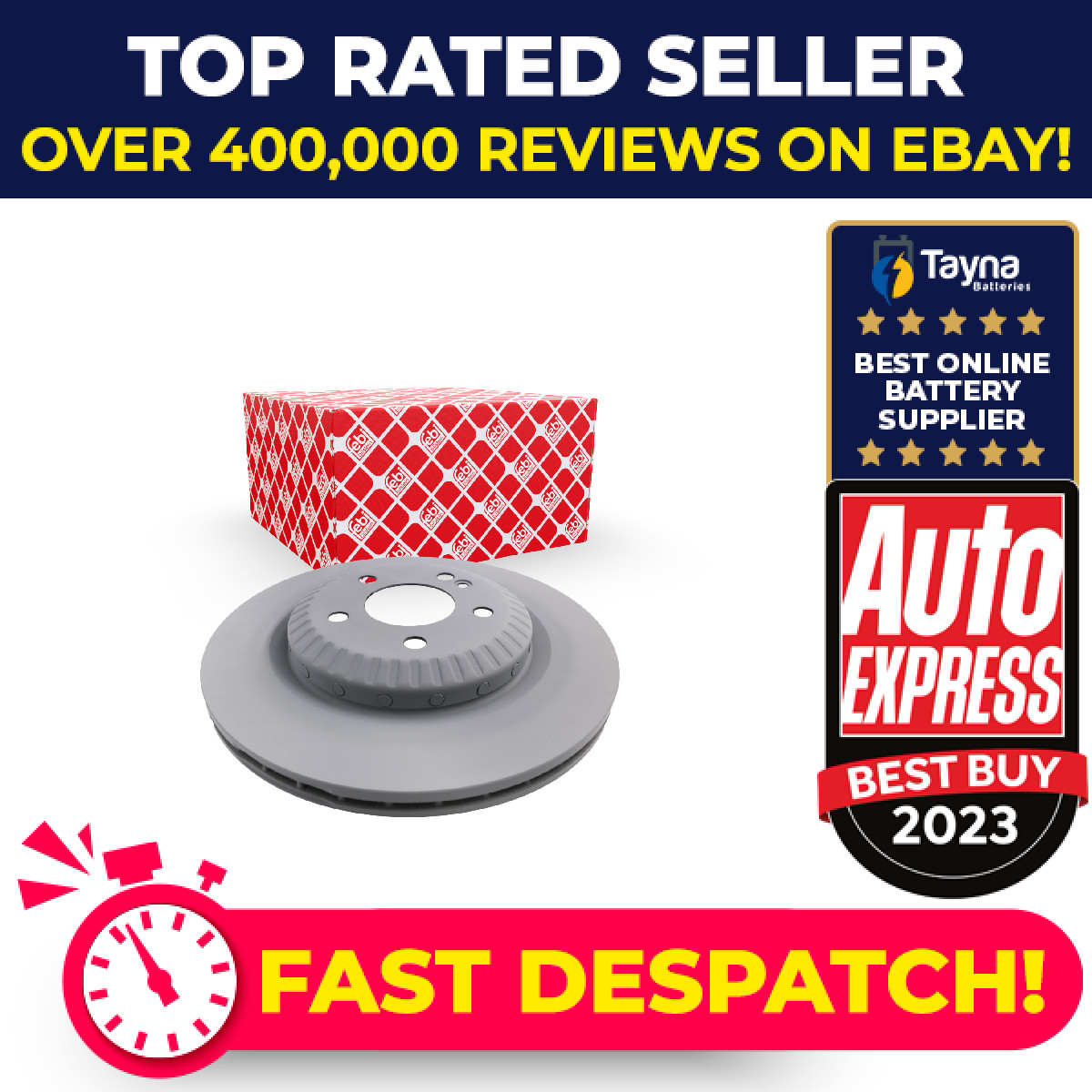 2x Brake Discs Pair Vented Rear 320mm 175134 Febi Set A2224200472 A222420047228