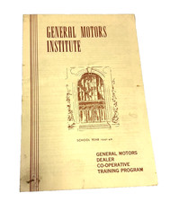 Rare 1940-42 Buick Factory Service Bulletins Binder Drill Index Gm