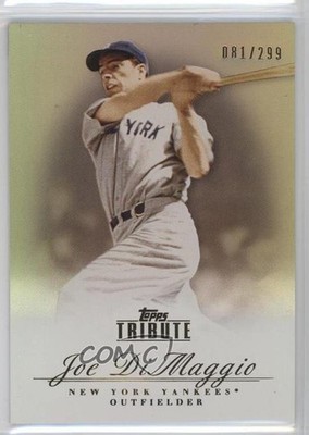 2012 Topps Tribute Bronze 81/299 Joe DiMaggio #16 HOF 7v7