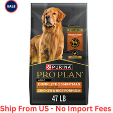 Purina Pro Plan Chicken and Rice Dry Dog Food Formula with Probiotics, 47 lbs.