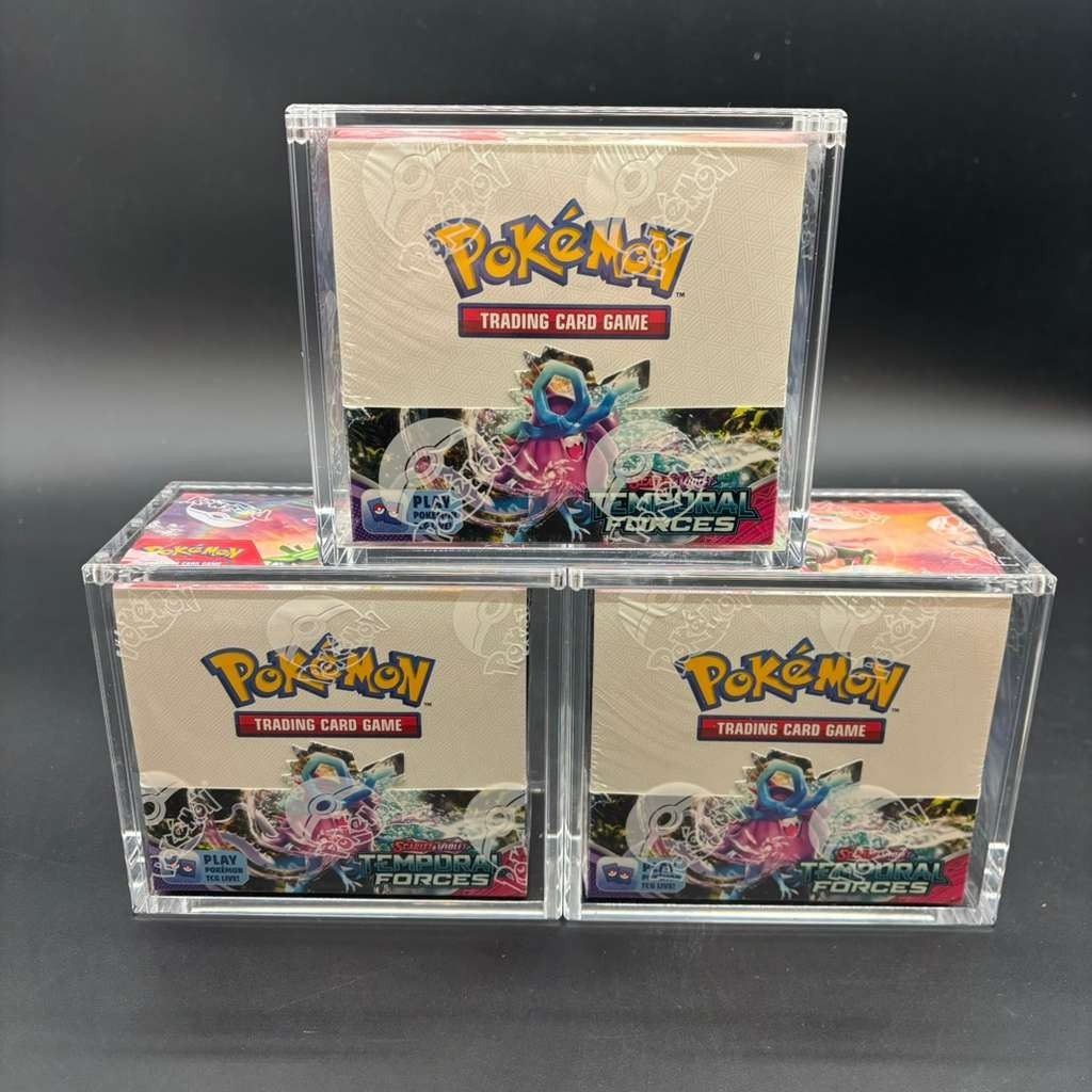 Lot (3) Pokemon TCG SV04 Temporal Forces Booster Boxes SEALED/NEW w/ Acrylic Lot (3) Pokemon TCG SV04 Temporal Forces Booster Boxes SEALED/NEW w/ Acrylic