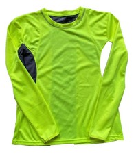 CRANE Women’s Long Sleeve Top Size 12-14 High Vis Yellow Running Jogging VGC