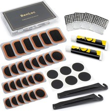 Bike Tire Repair Kit, Bycicle Inner Tube Puncture Patch One Size, Black-1