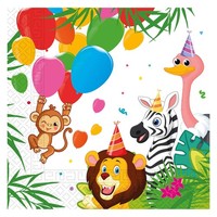 Procos - Papierservietten Jungle Balloons Party (33 X 33 Cm, Doppelt (Us Import)