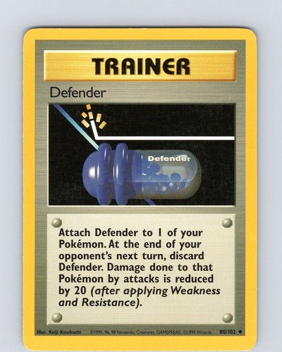 Pokemon TCG Defender Base Set 80/102 Unlimited Uncommon Card WOTC MP-LP