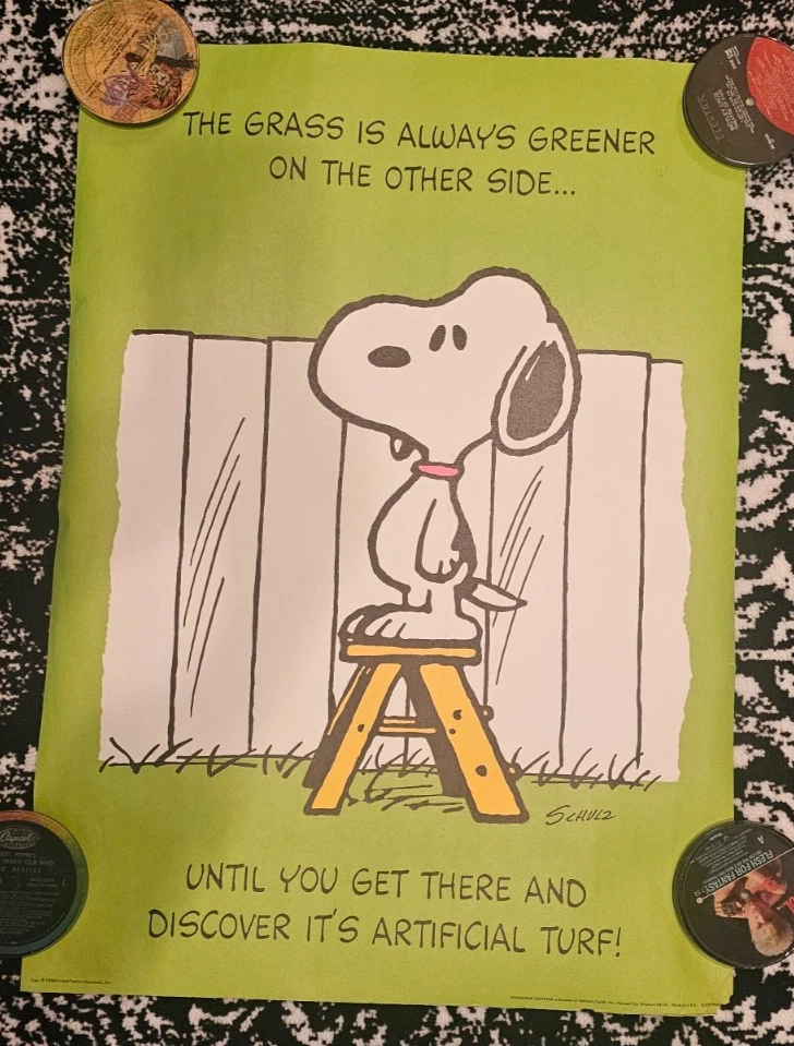 Vintage Snoopy Poster In other Collectible Peanuts Items for sale