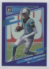 2021 Panini Donruss Optic Purple Prizm 47/50 Robby Anderson Robbie #158 11nu
