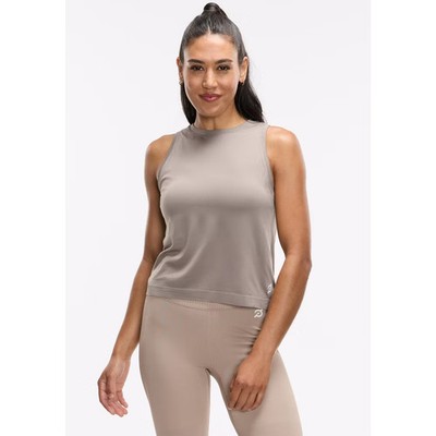 Peloton Women's Seamless Muscle Tank Taupe Grey XS/S