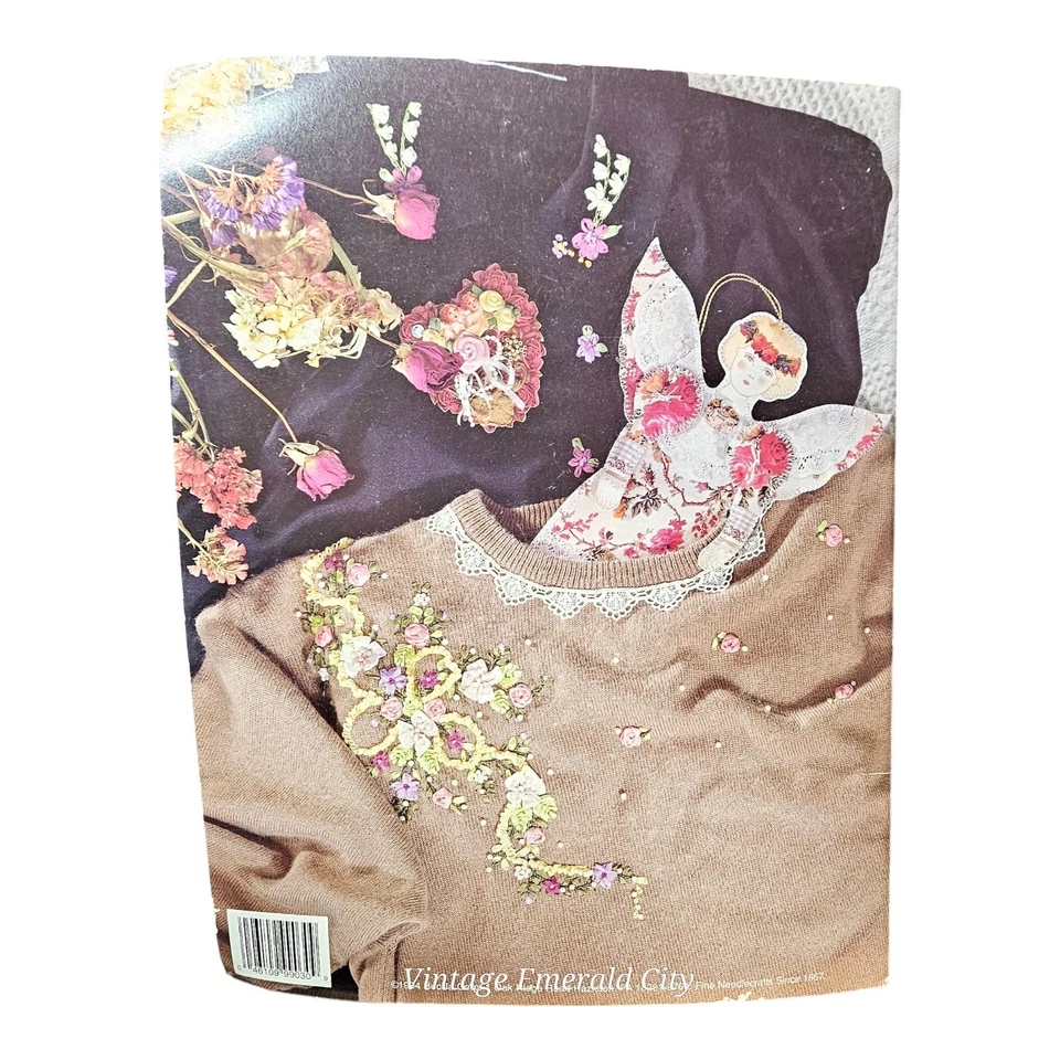 Vtg Bucilla Ribbon Embroidery STEP-BY-STEP Guide Booklet Retro Fashion Craft - Image 3 of 4