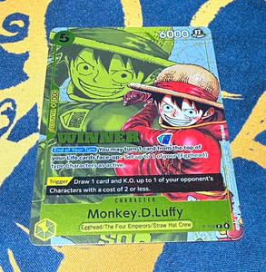 英語版】Monkey.D.Luffy WINNER プロモ ルフィ Luffy Winner Card | eBay