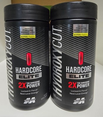 Muscletech Hydroxycut Hardcore Elite Weightloss + Energy Pills 100ct (2 Pack)