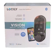 Lockly Vision Smart Deadbolt Lock Video Doorbell Black Fingerprint / PIN / APP