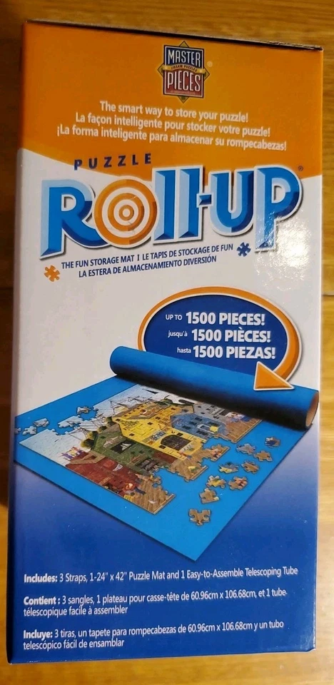 Estera de almacenamiento enrollable para rompecabezas Masterpieces, tiene capacidad para 1500 piezas, a prueba de deslizamiento Foto 3 de 4