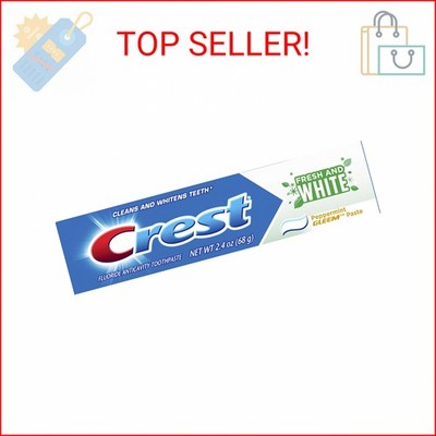 Crest Fresh & White Toothpaste, Peppermint Gleem Paste, 2.4 oz