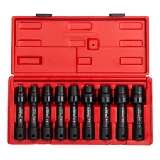 Sunex 2695 9-Piece 1/2" Drive 12-Point Metric Driveline Socket Set