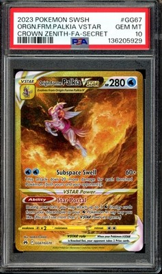 PSA 10 Origin Forme Palkia VSTAR GG67/GG70 Gold Crown Zenith