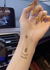 Floral women's pearl enamel metal necklace 28 Styles 