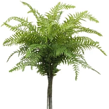 30" Artificial Boston Fern Plants Bushes Fake Shrubs Bush Greenery Plants Fau...