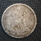 New Listing1876   *P*  SEATED LIBERTY TEN CENT SILVER  COIN **CULL** FREE SHIPP! C3109