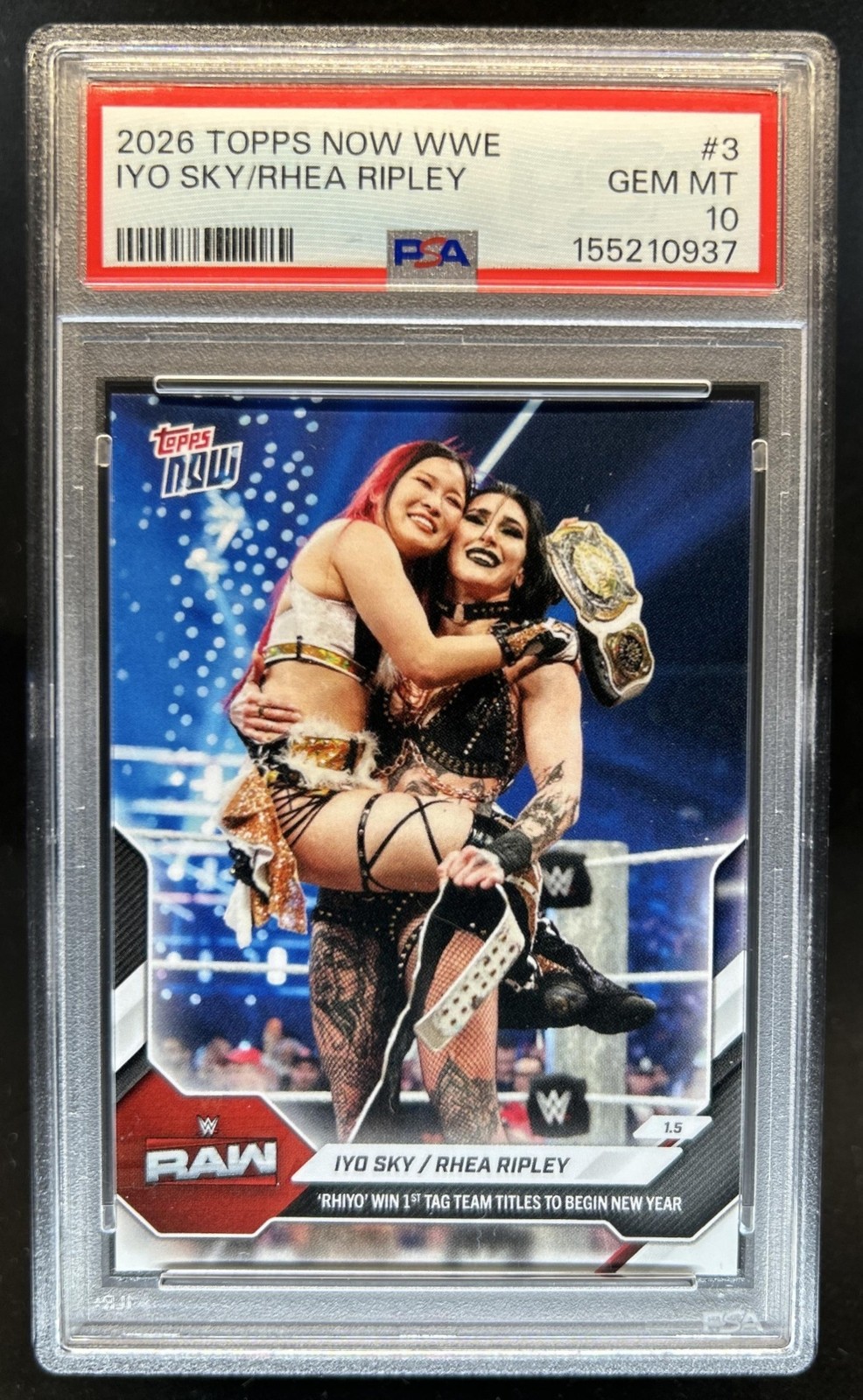 2026 Topps Now WWE Iyo Sky Rhea Ripley #3 PSA 10 GEM MINT