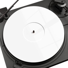 PRO SPIN White Acrylic Turntable Mat - Platter Slipmat for 12"
