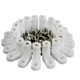 50pcs arcade L Type PCB Mounting Feet with Screw for JAMMA MAME Game PCB Board E