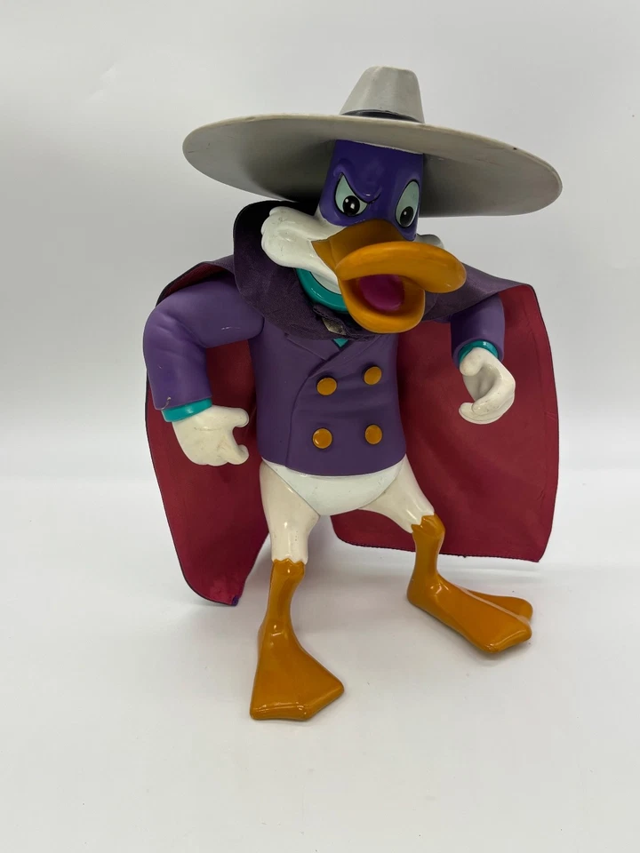 Vintage Disney DarkWing Duck 12” Figure Playmates Moveable Toys 1991- COMPLETE - Image 2 of 4
